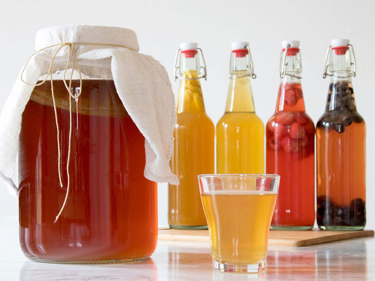 trà kombucha vị trái cây